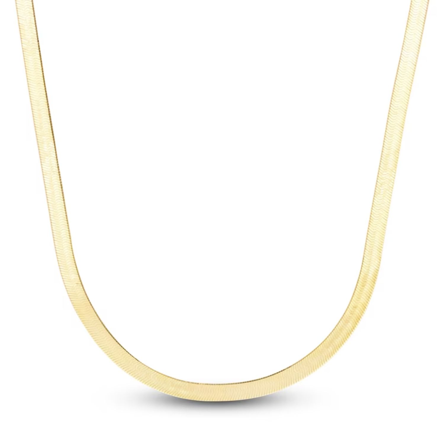 9k Yellow Gold Herringbone Necklace