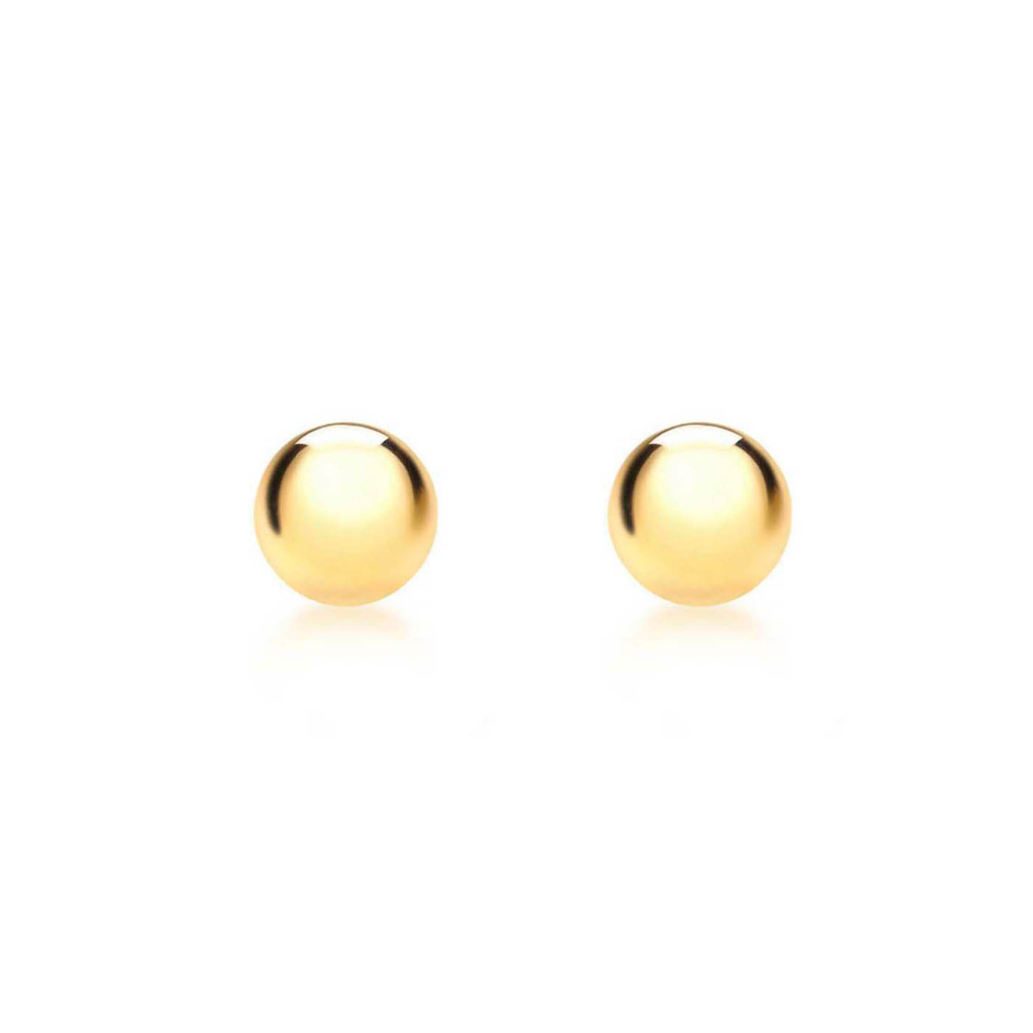 9k Yellow Gold 5mm Ball Stud Earrings