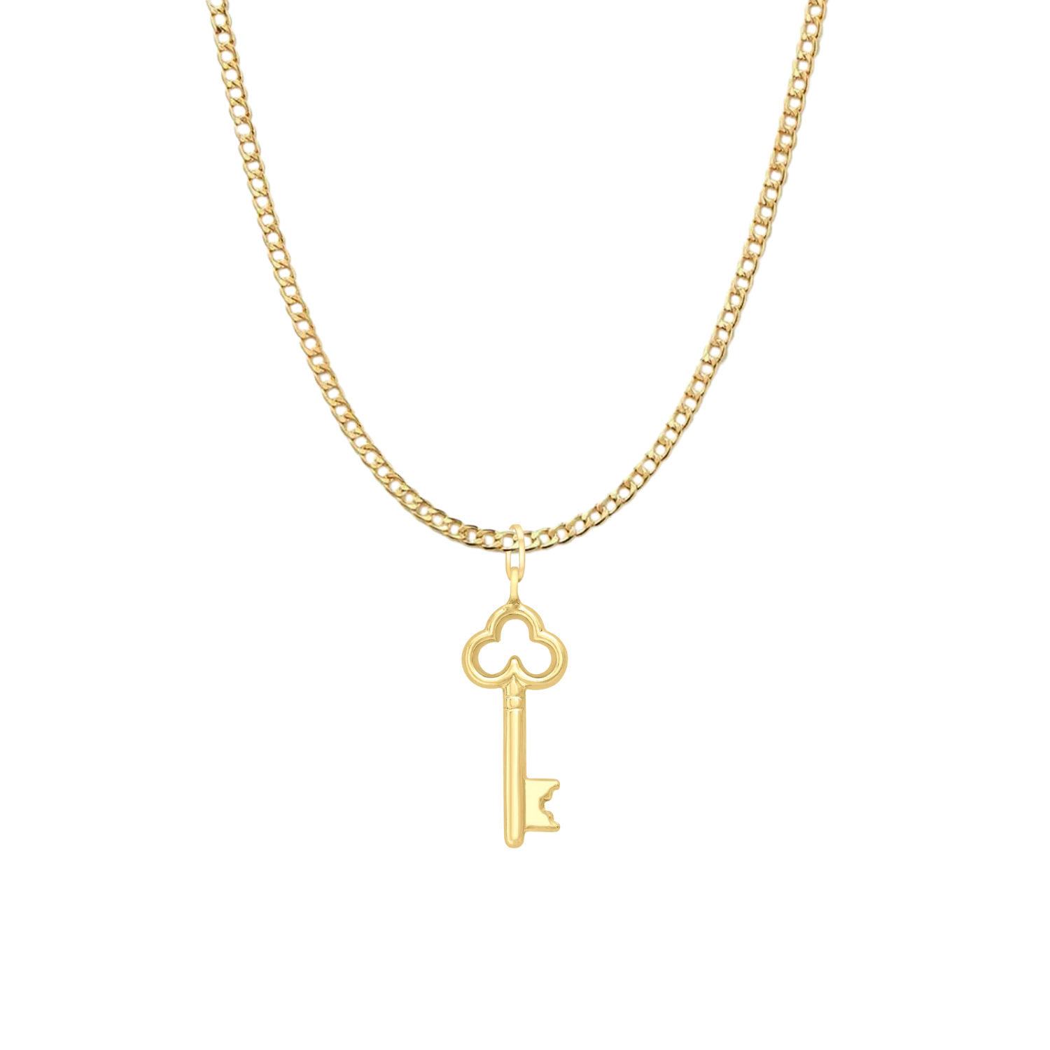 9k Yellow Gold Key Pendant