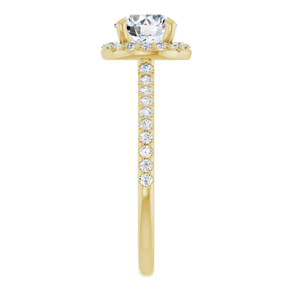 'Eloise' Round Halo Ring