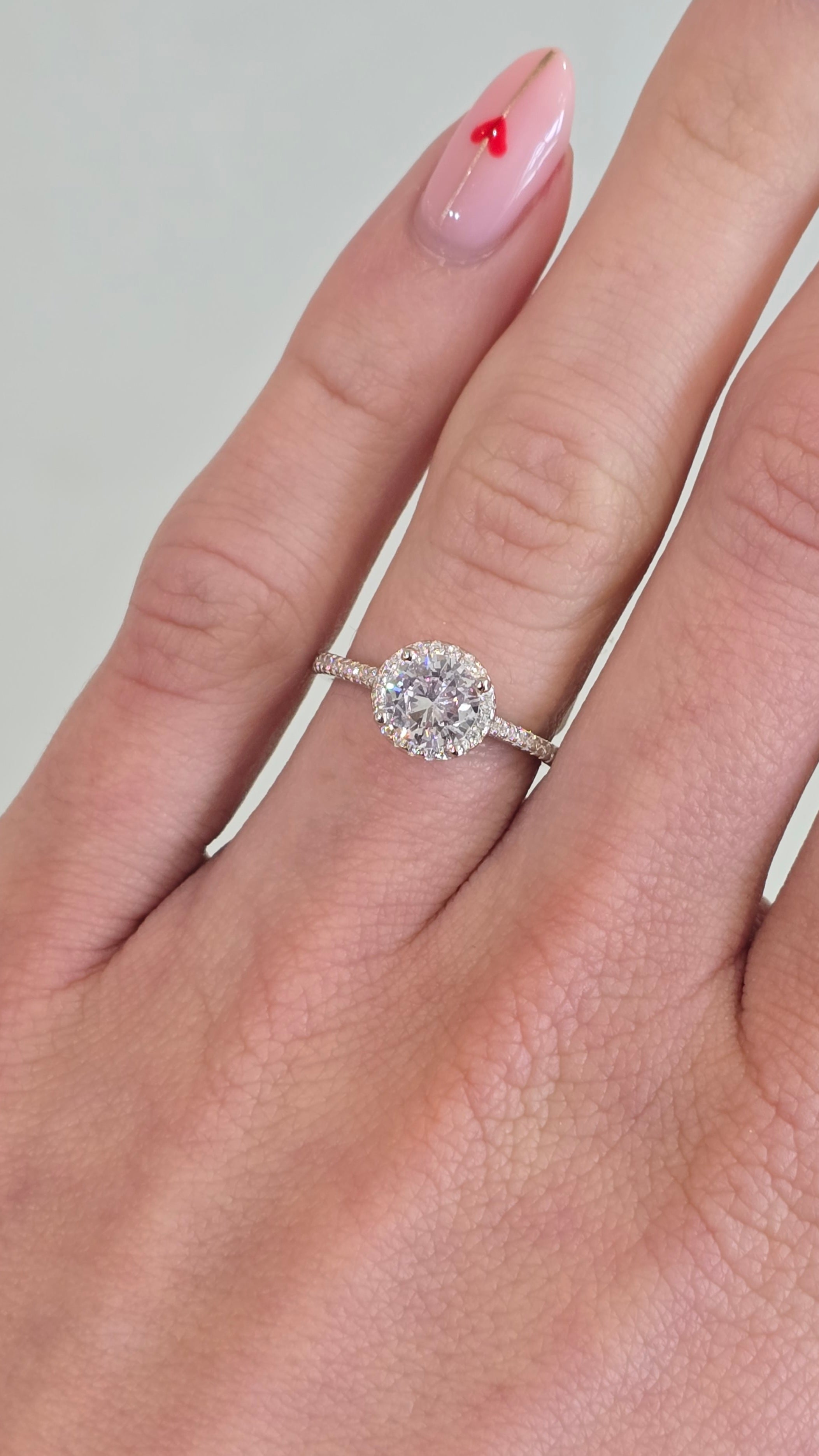 Sterling Silver 'Endless' CZ Proposal Ring