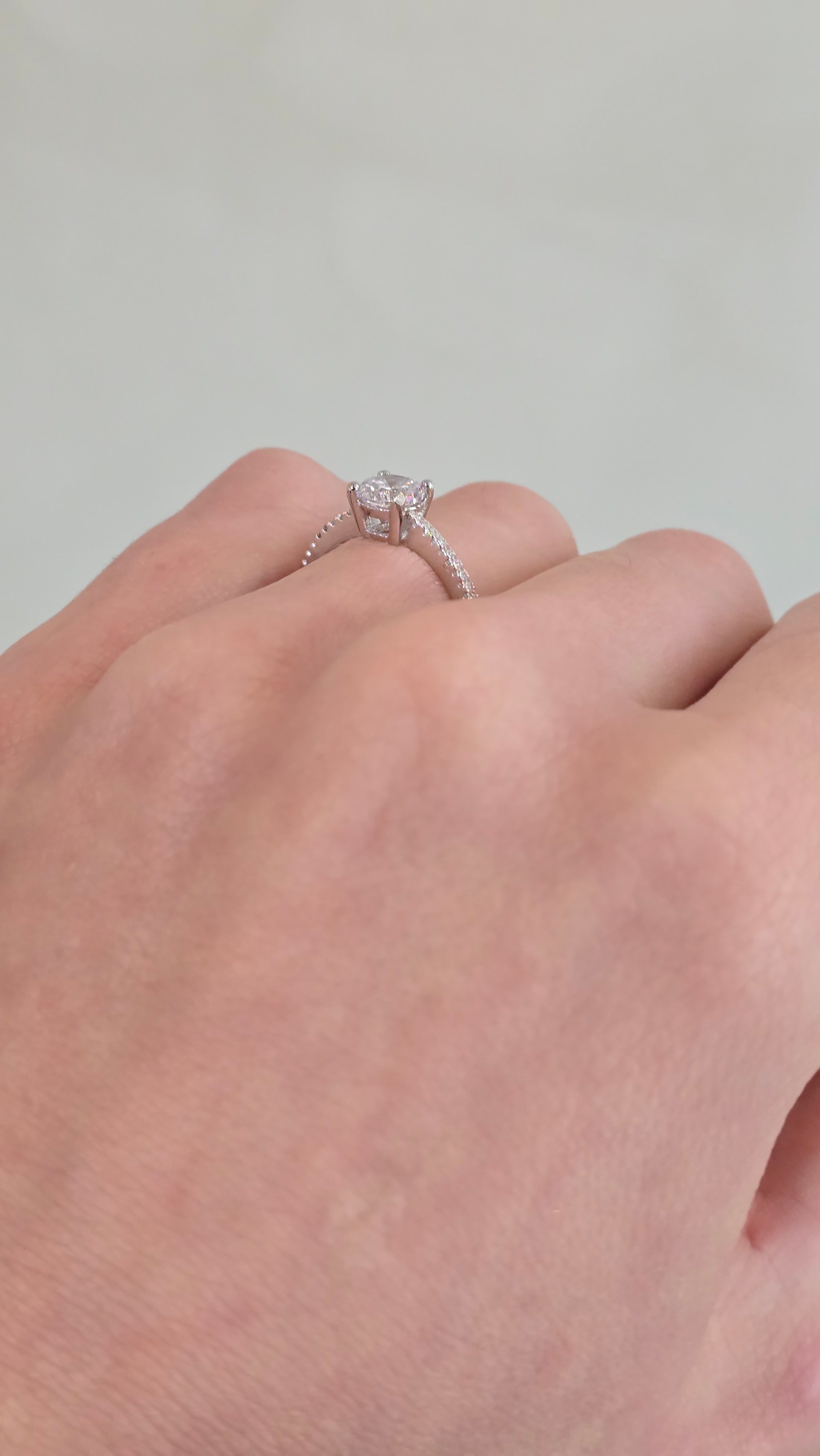 Sterling Silver 'Eternity' CZ Proposal Ring