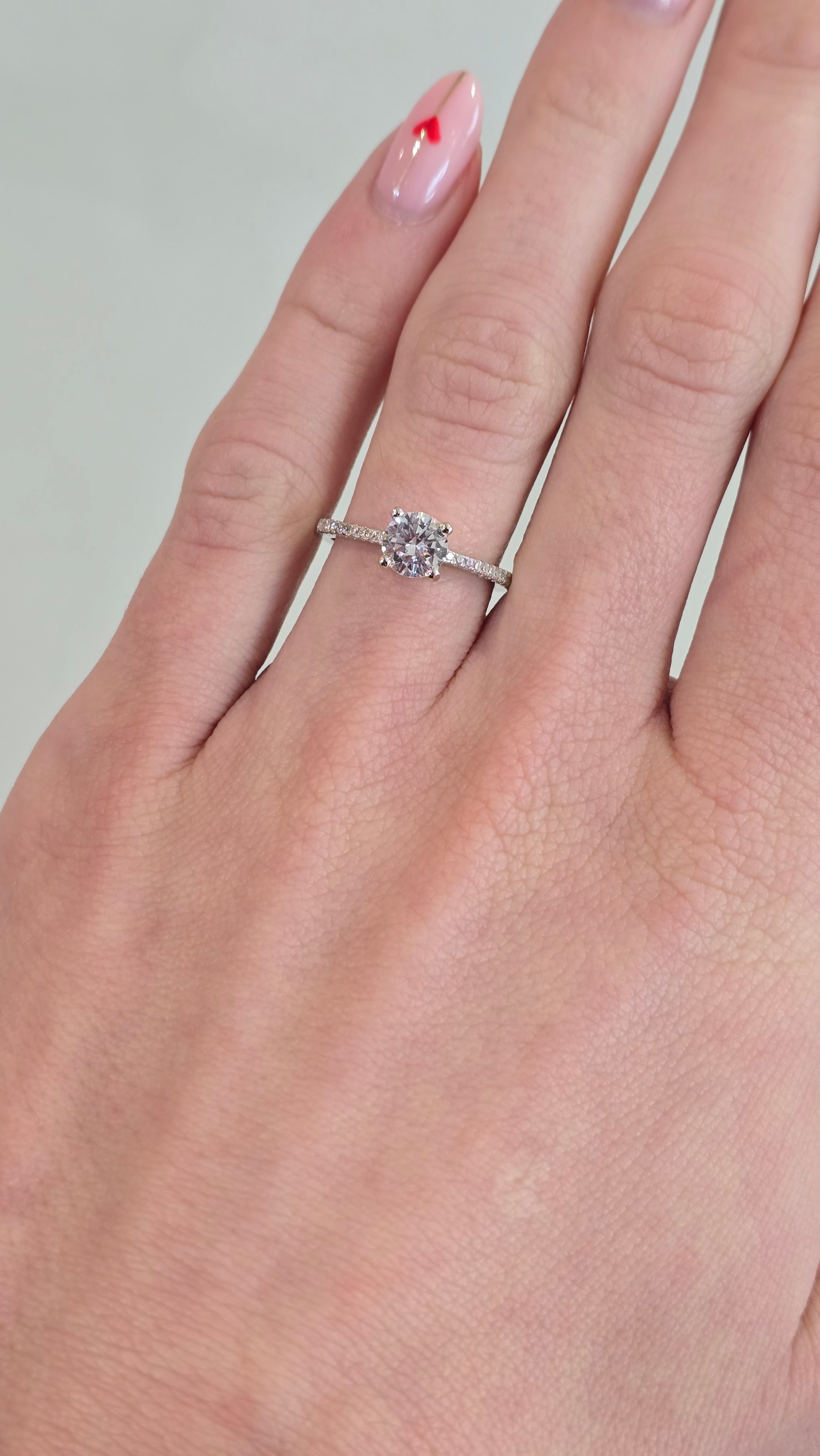 Sterling Silver 'Eternity' CZ Proposal Ring