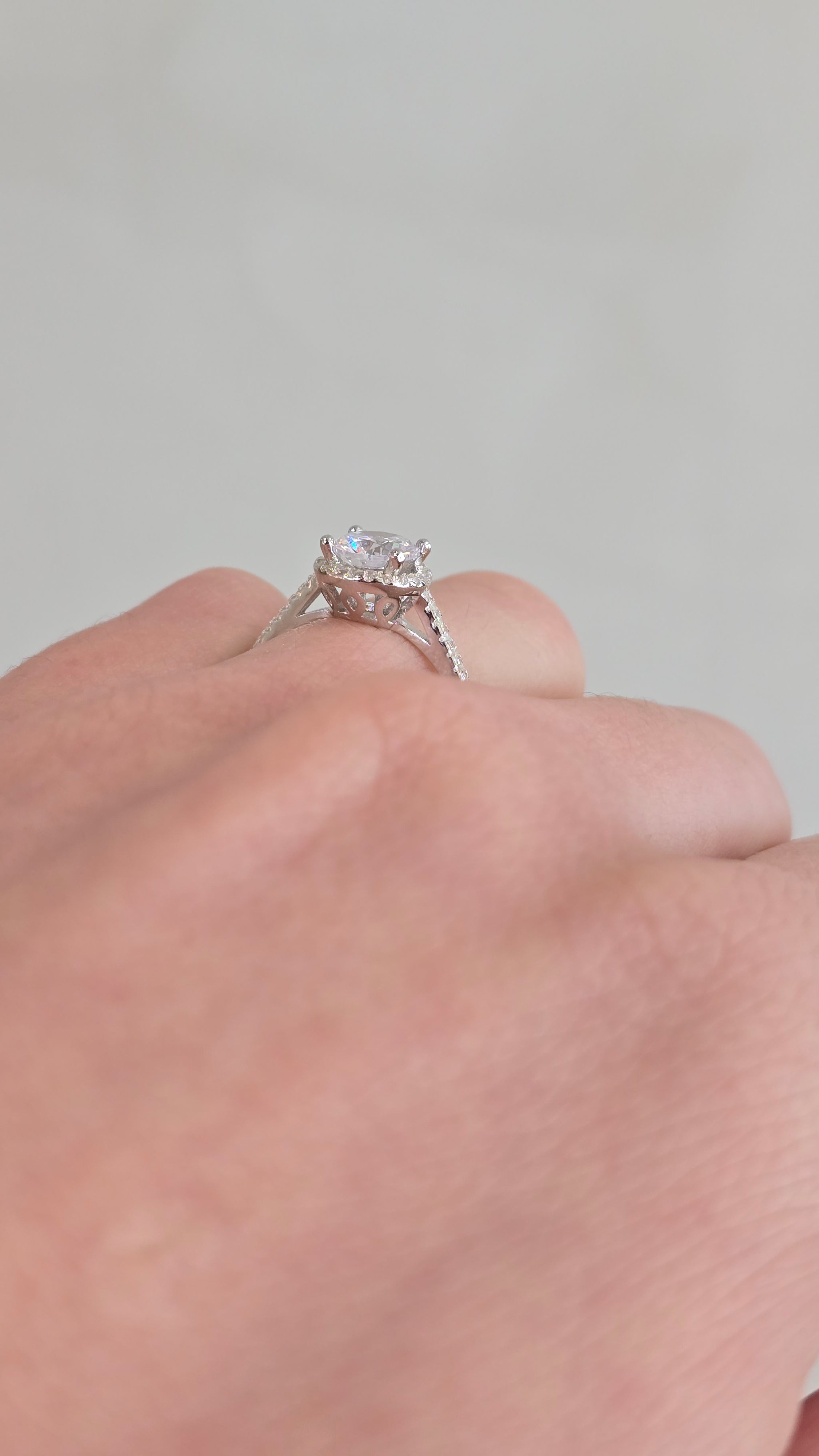 Sterling Silver 'Endless' CZ Proposal Ring