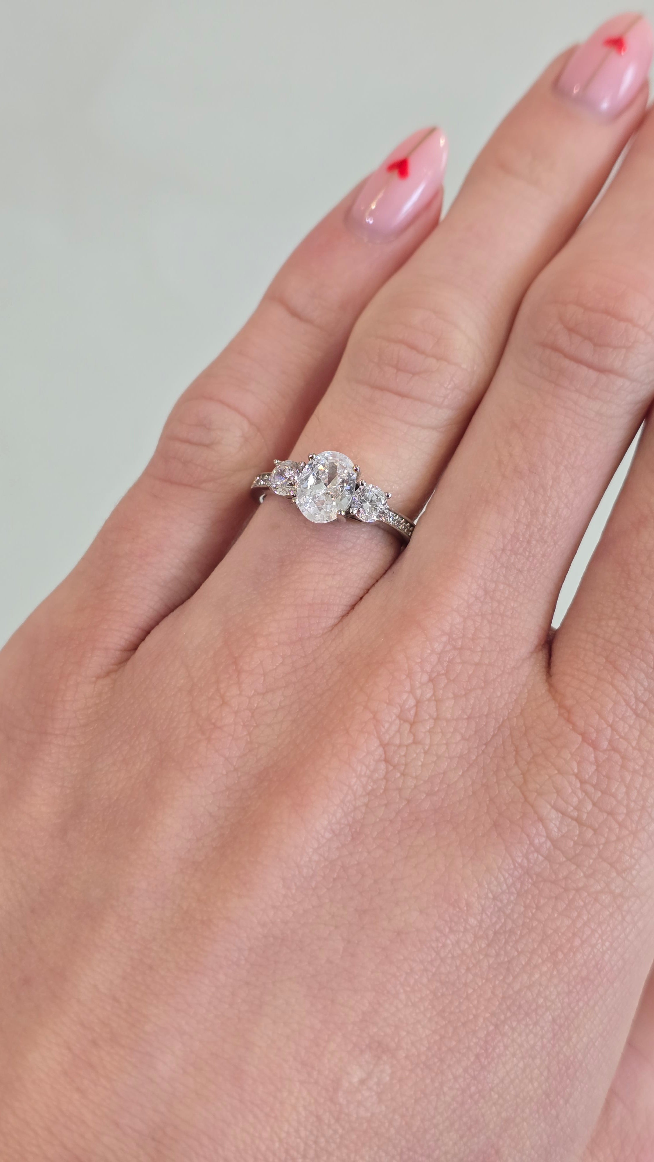 Sterling Silver 'Trinity' Three Stone CZ Proposal Ring