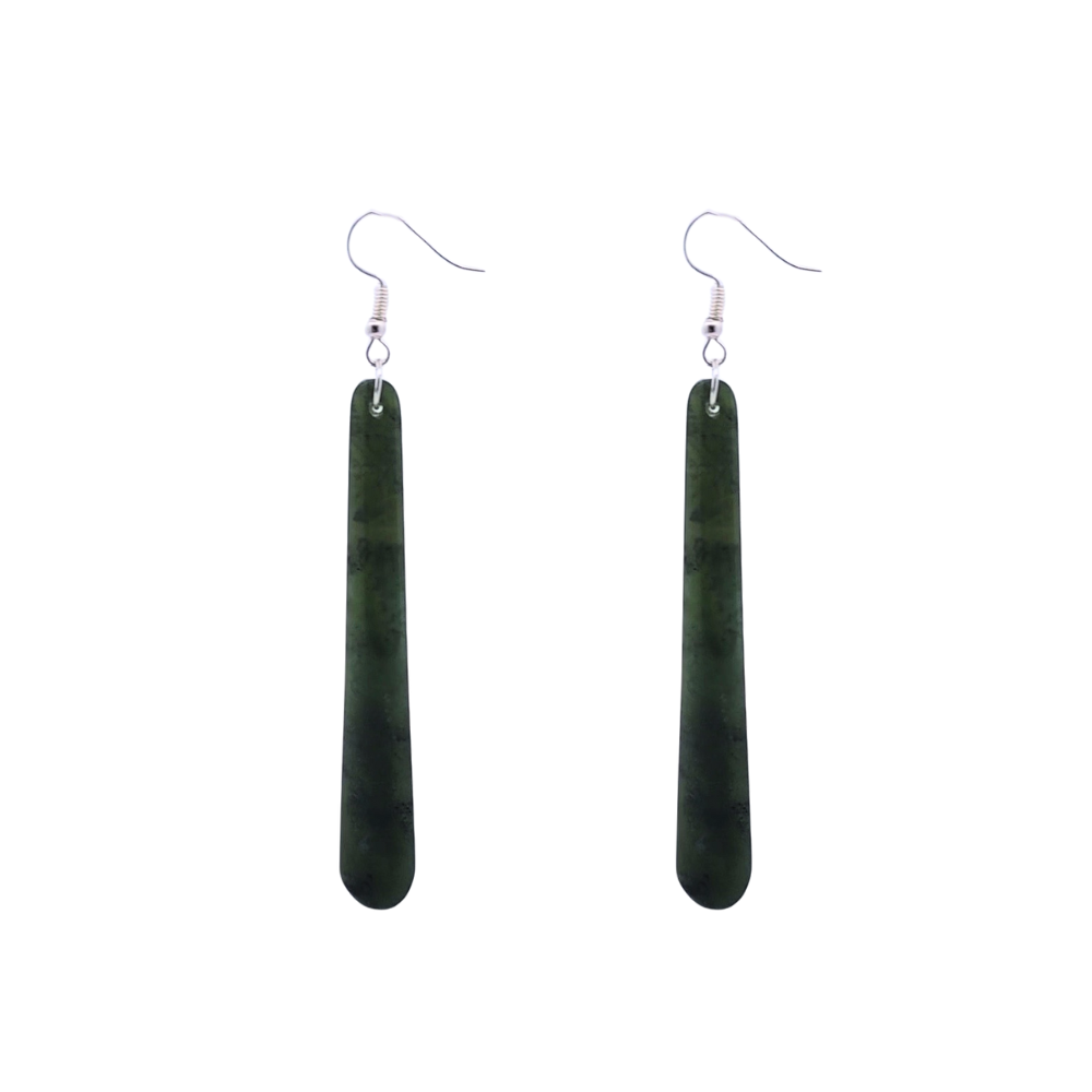 Roimata Pounamu Drop Earrings