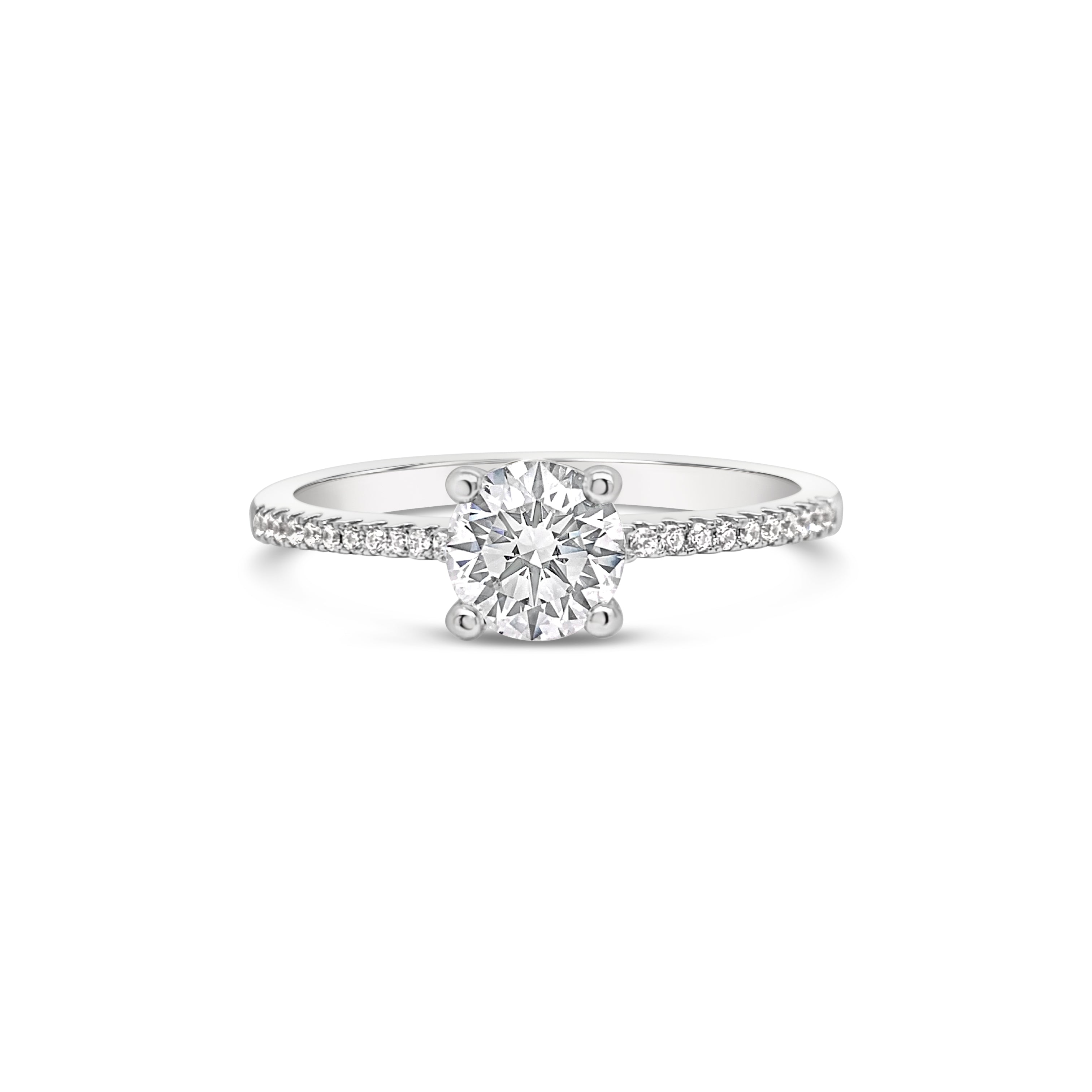 Sterling Silver 'Eternity' CZ Proposal Ring