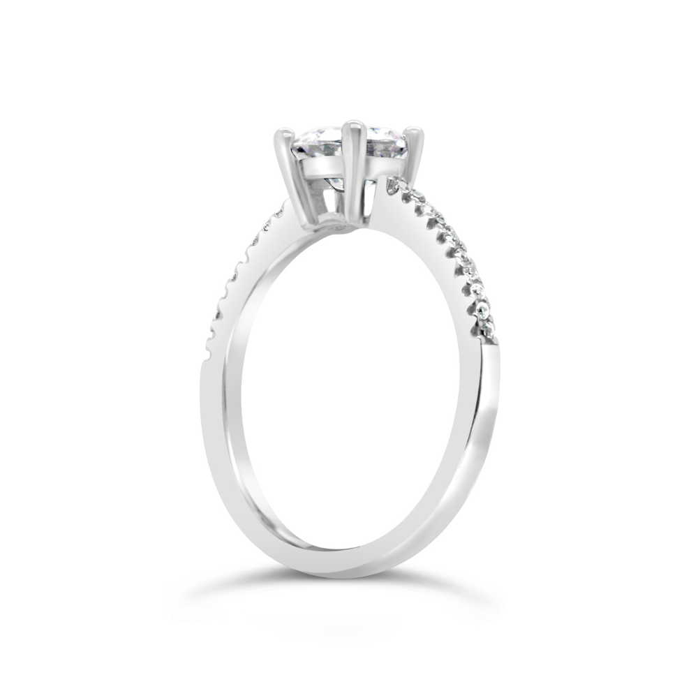 Sterling Silver 'Eternity' CZ Proposal Ring