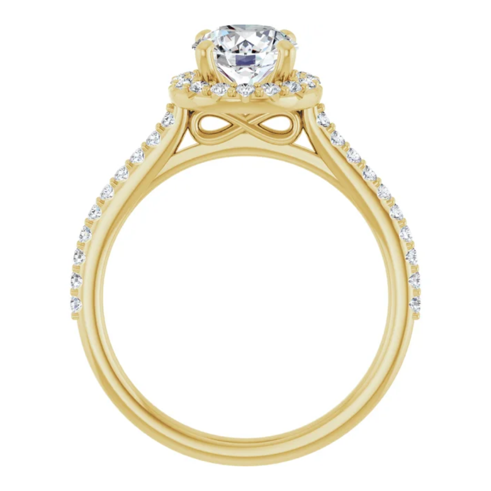 'Eloise' Round Halo Ring