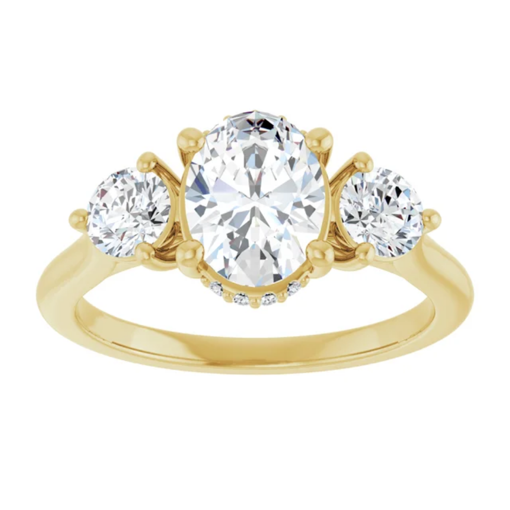 'Emma' Oval Trilogy Ring