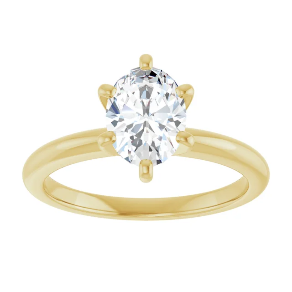 'Layla' Oval Solitaire Ring