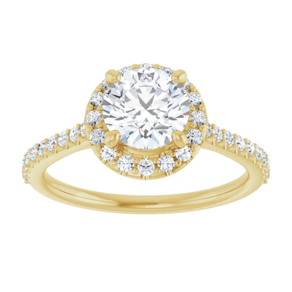 'Eloise' Round Halo Ring