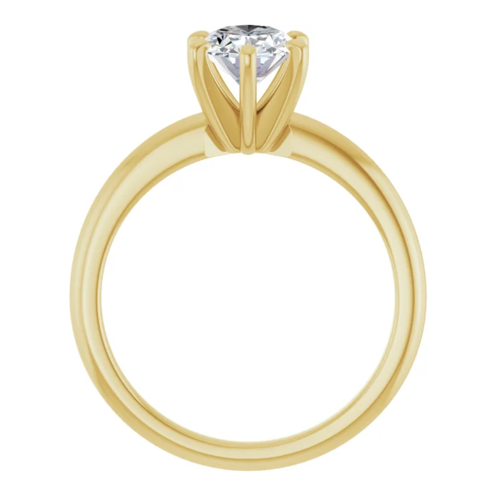 'Layla' Oval Solitaire Ring