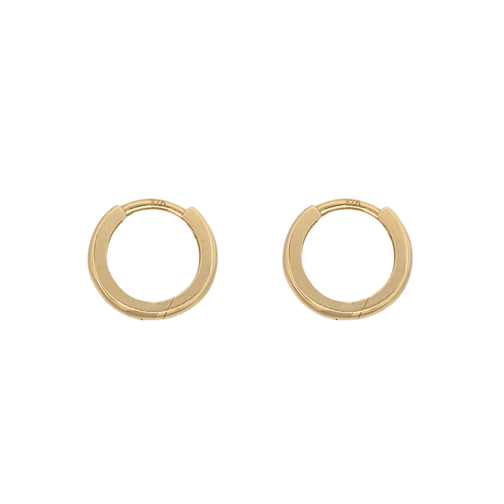 9k Yellow Gold Tapered Huggies