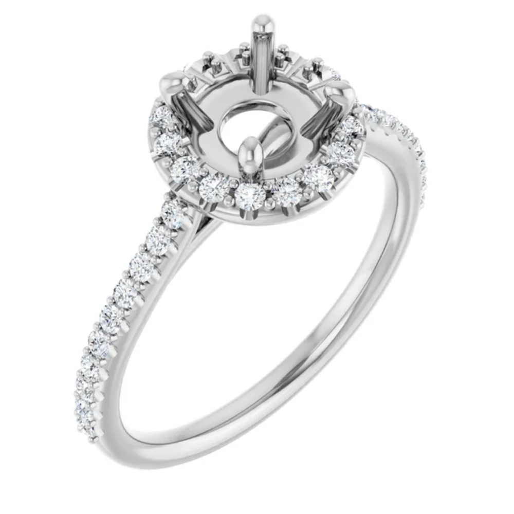 'Eloise' Round Halo Ring