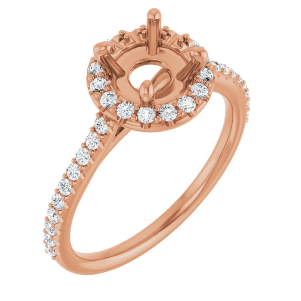 'Eloise' Round Halo Ring