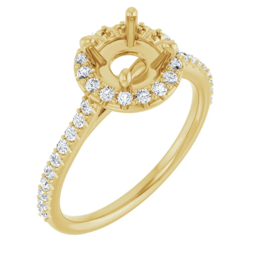 'Eloise' Round Halo Ring