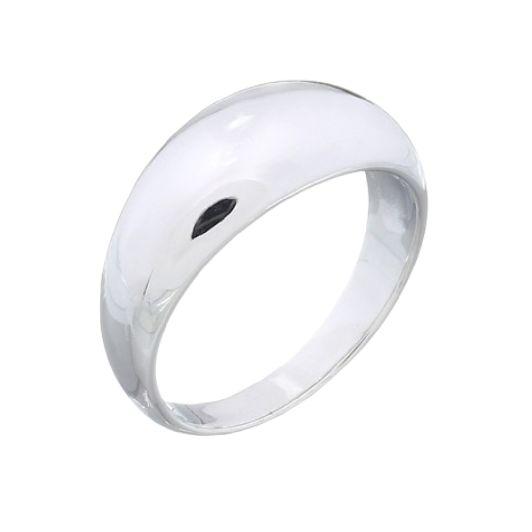 Sterling Silver Domed Band