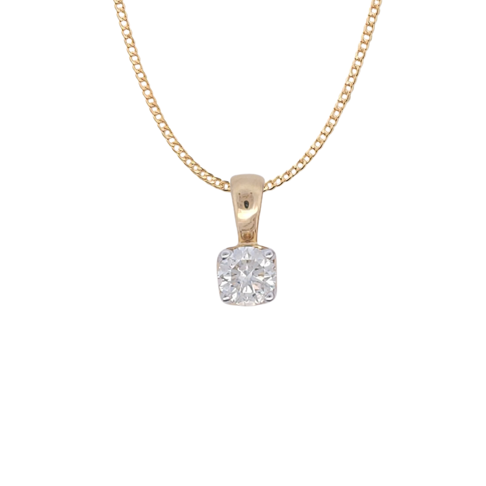 18k Yellow Gold 0.51ct Diamond Pendant