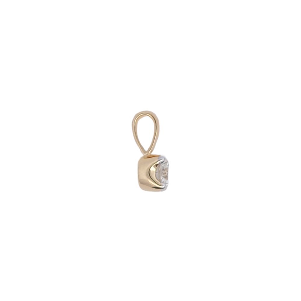 18k Yellow Gold 0.51ct Diamond Pendant