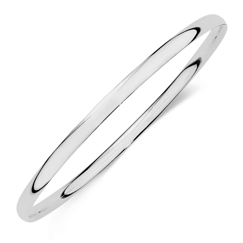 Sterling Silver Comfort Curve Bangle