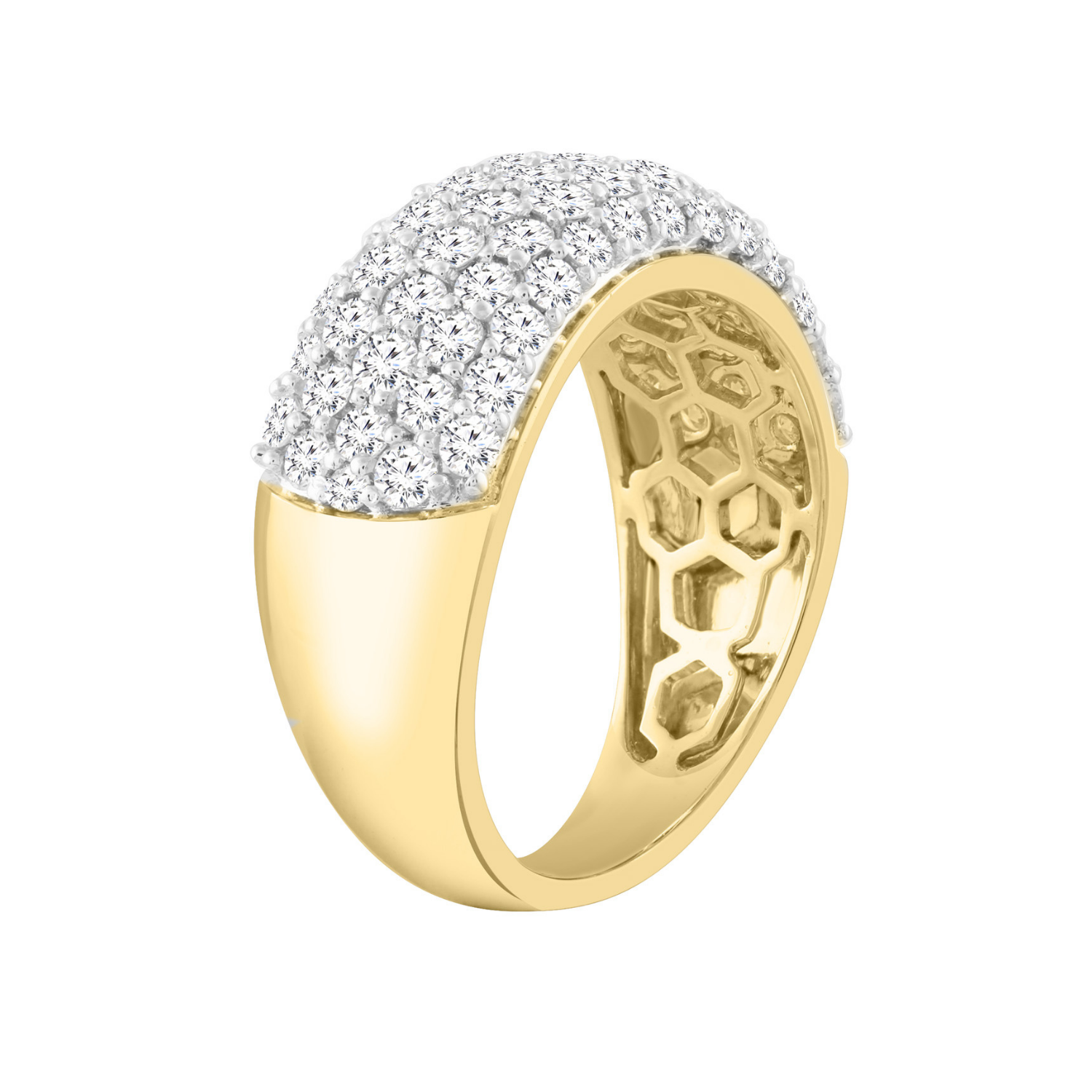 18k Yellow Gold 2ct TDW Diamond Band