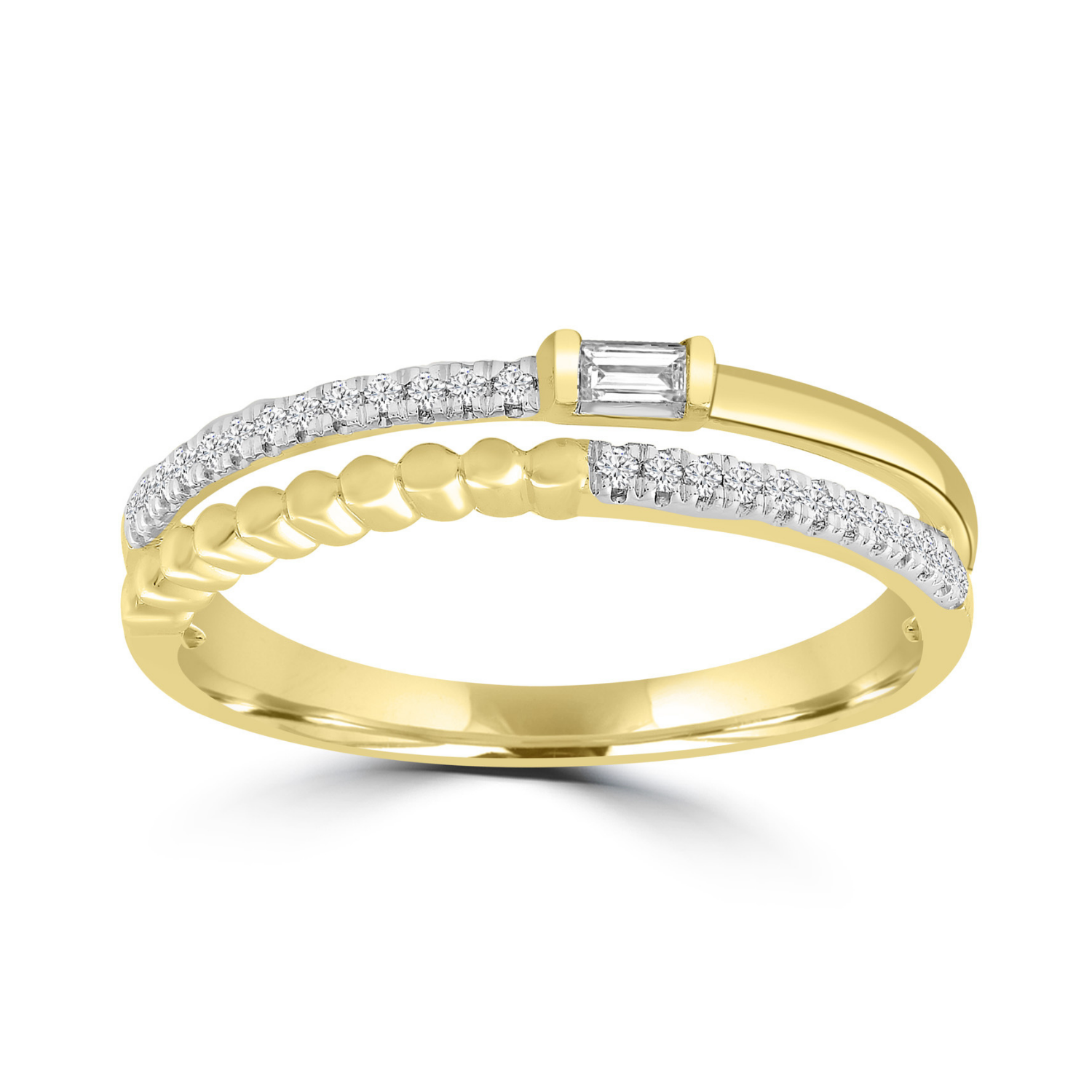 9k Yellow Gold Diamond Band