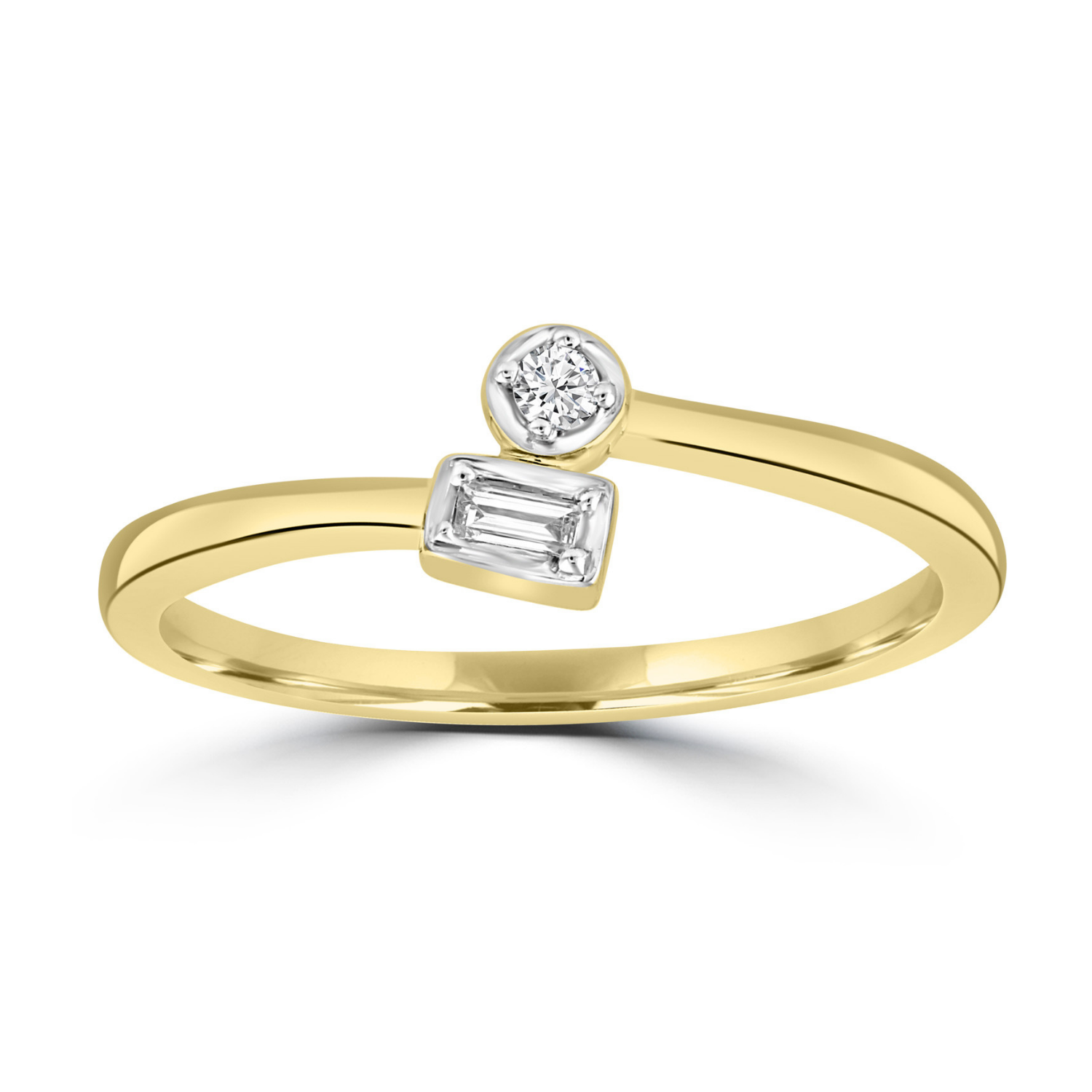 9k Yellow Gold Diamond Band