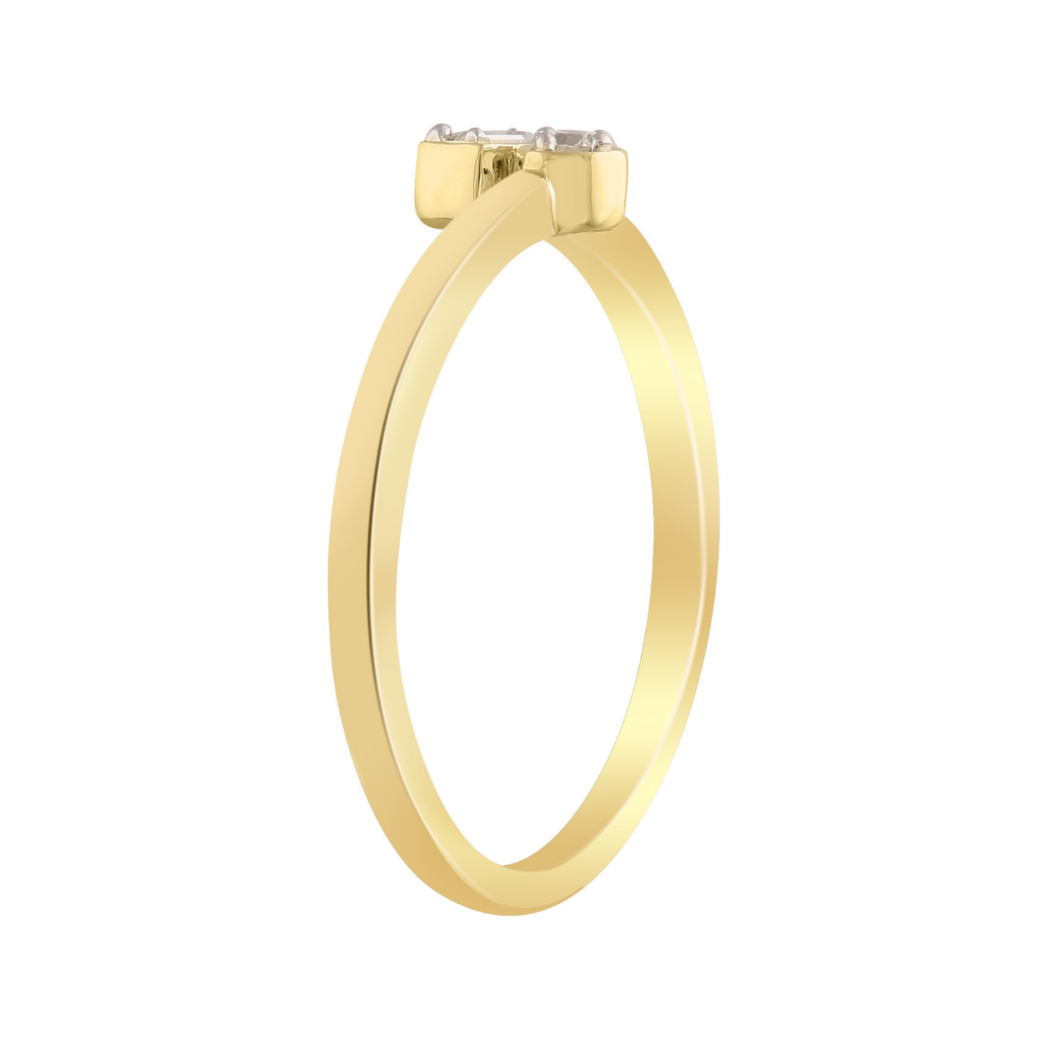 9k Yellow Gold Diamond Band