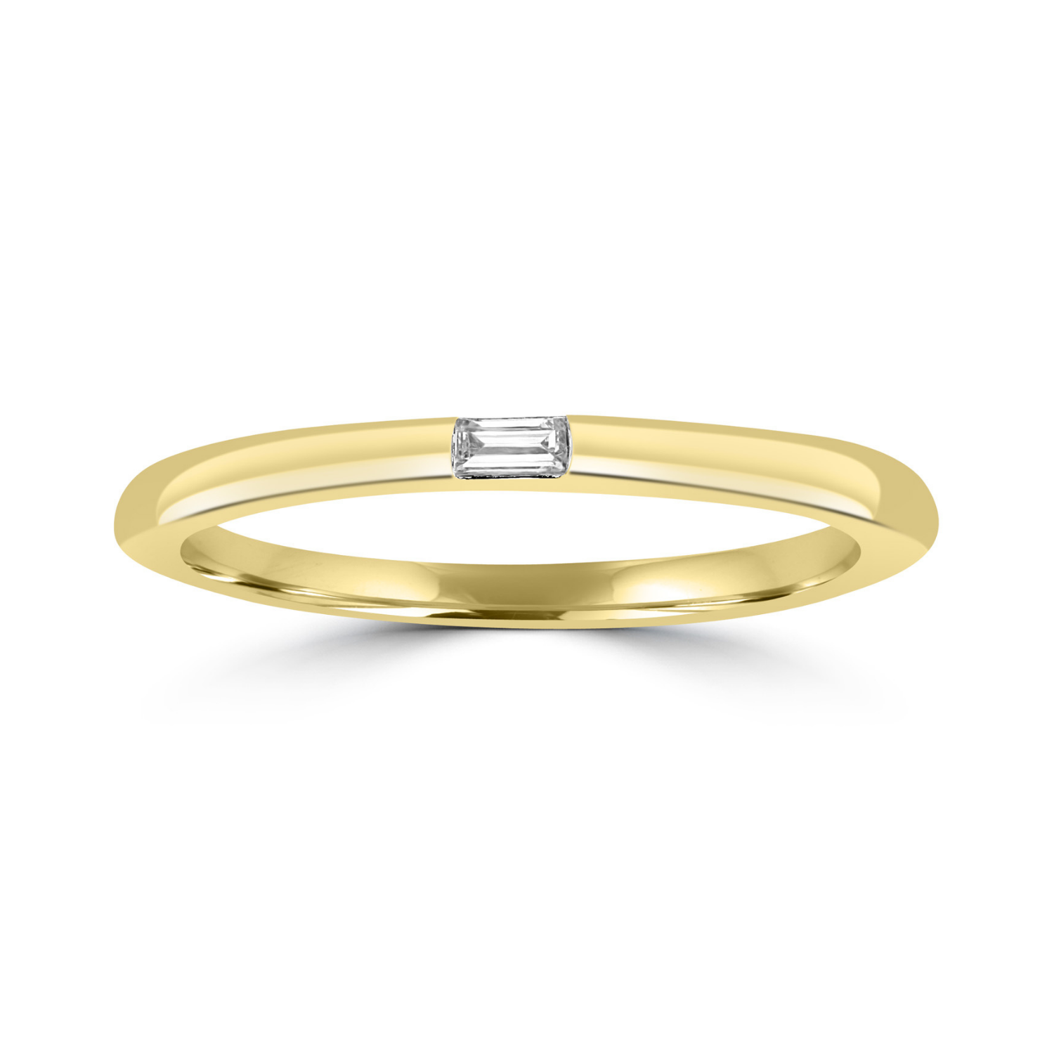 9k Yellow Gold Diamond Band