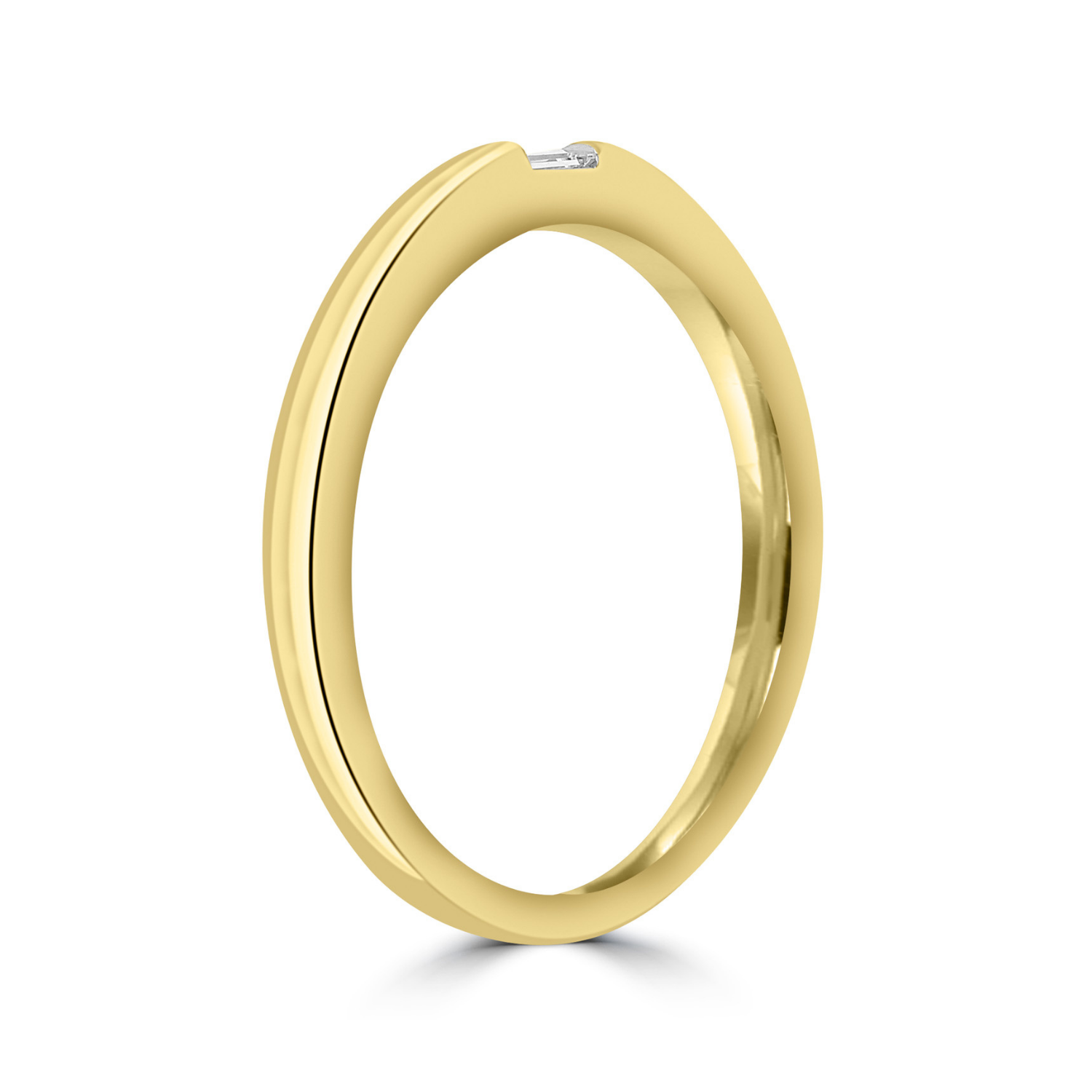 9k Yellow Gold Diamond Band