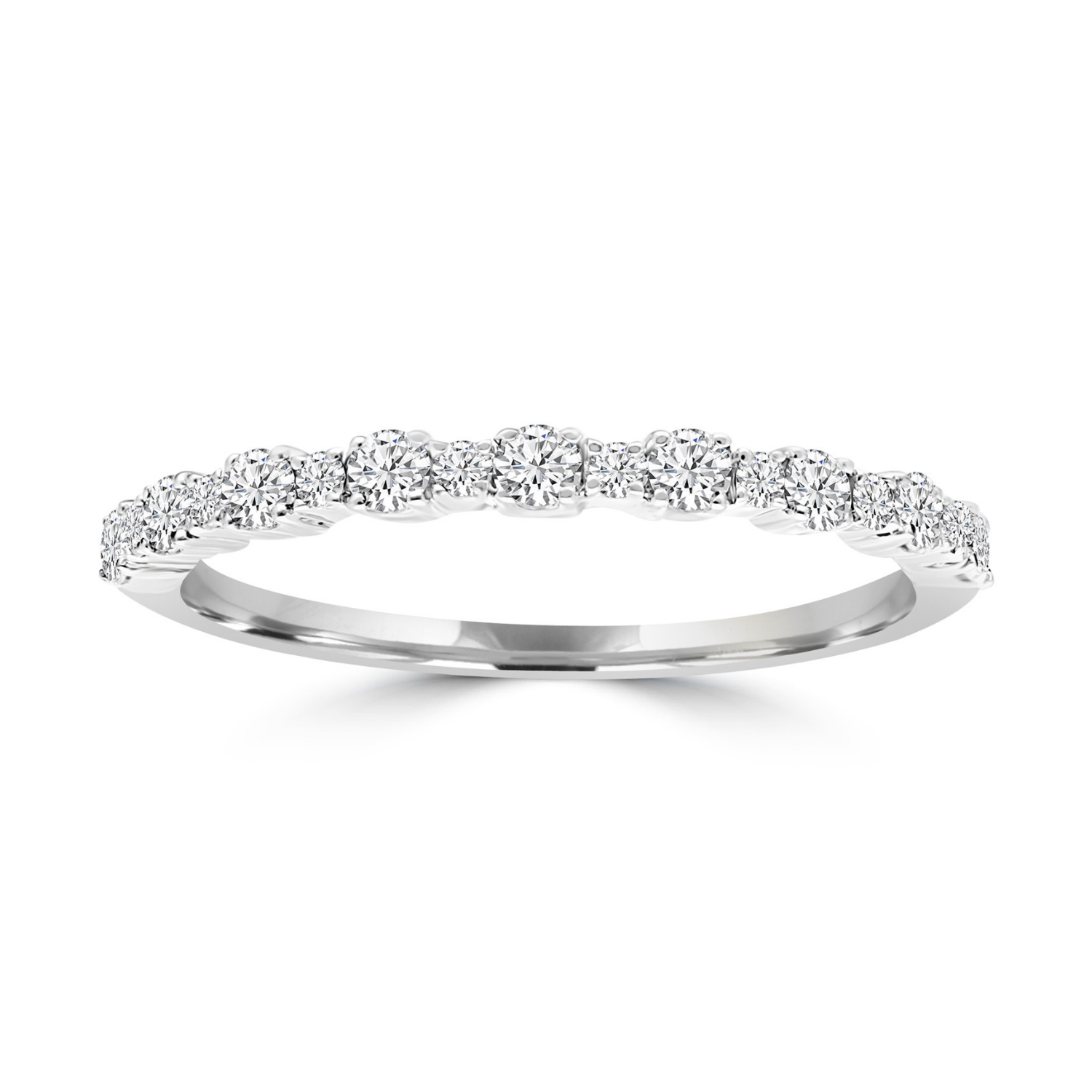 9k White Gold Diamond Ring