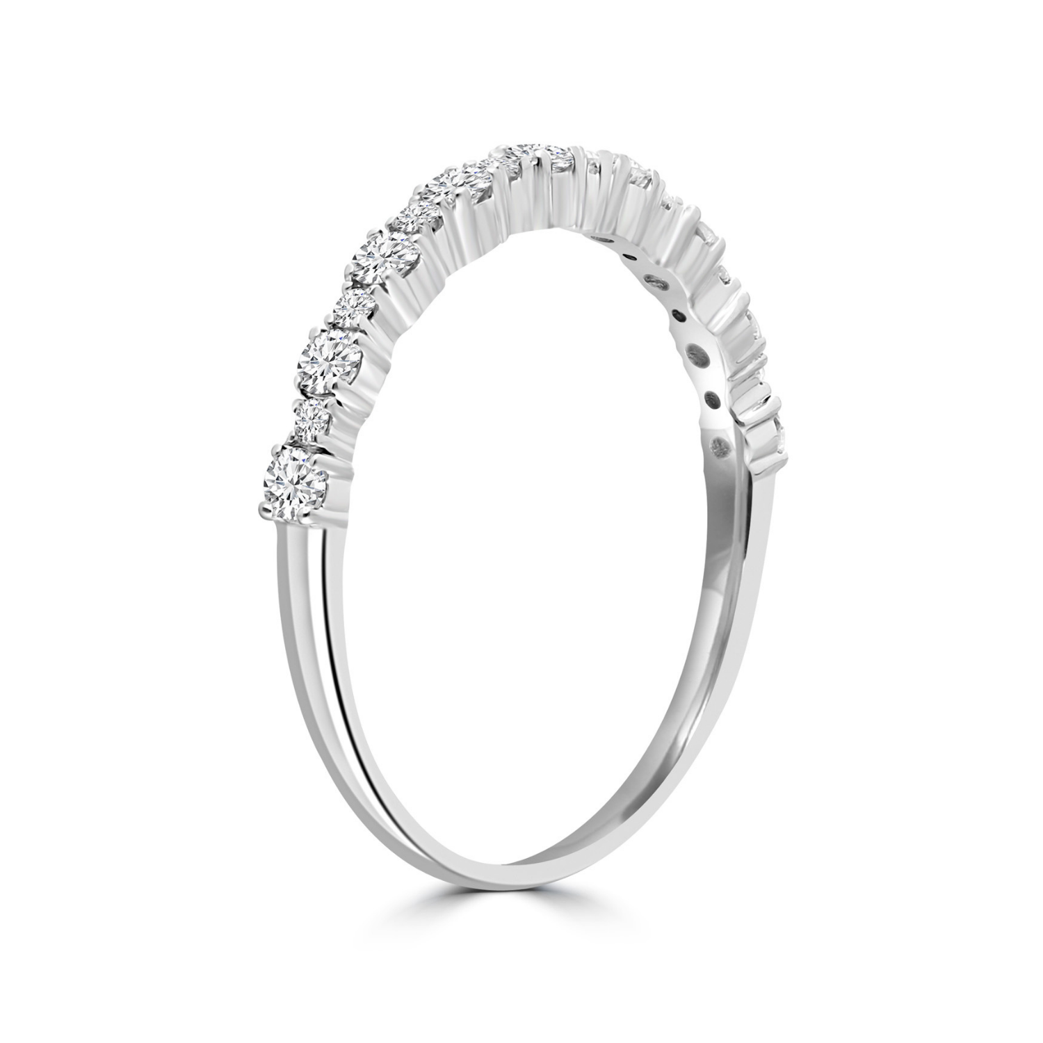 9k White Gold Diamond Ring