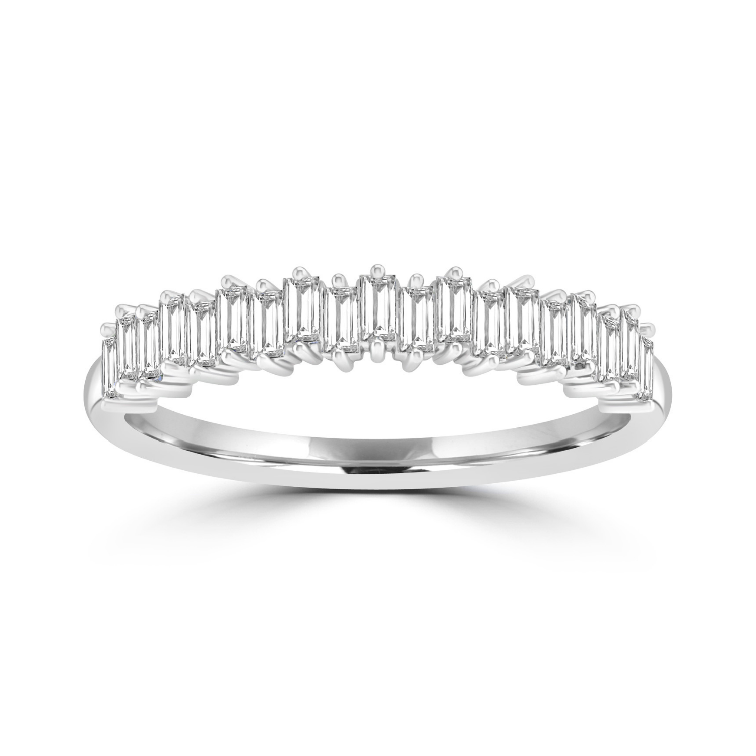 9k White Gold Diamond Ring