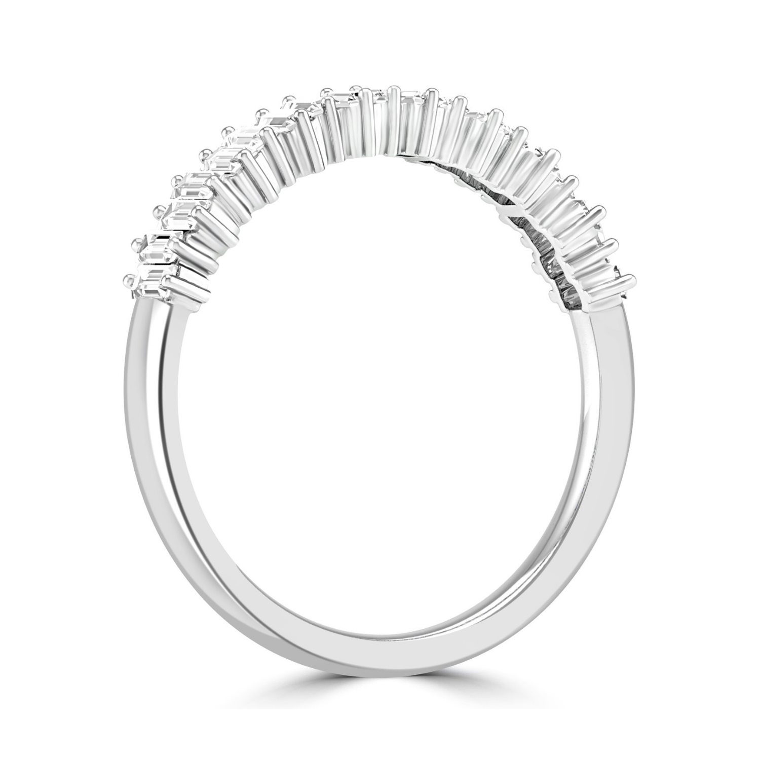 9k White Gold Diamond Ring