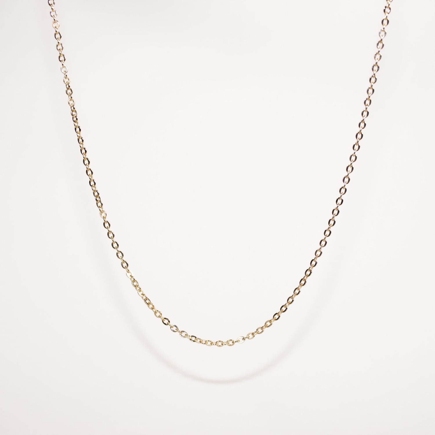 9k Yellow Gold Brilliant Chain - 50cm