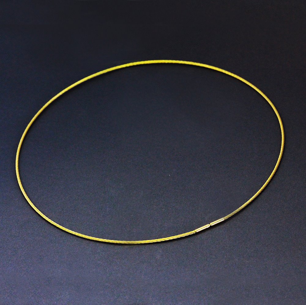 9k Yellow Gold Wire Chain - 50cm